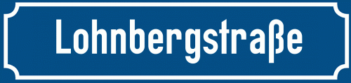 Straßenschild Lohnbergstraße