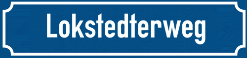 Straßenschild Lokstedterweg