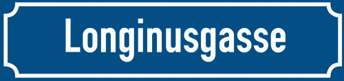 Straßenschild Longinusgasse