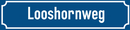 Straßenschild Looshornweg