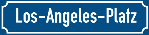 Straßenschild Los-Angeles-Platz zum kostenlosen Download