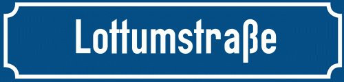 Straßenschild Lottumstraße zum kostenlosen Download