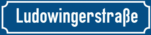 Straßenschild Ludowingerstraße