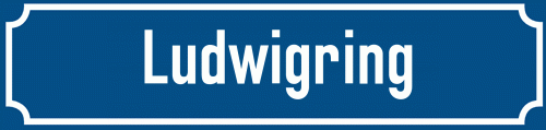 Straßenschild Ludwigring