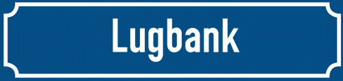 Straßenschild Lugbank zum kostenlosen Download