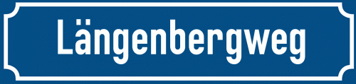 Straßenschild Längenbergweg zum kostenlosen Download