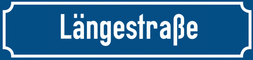 Straßenschild Längestraße