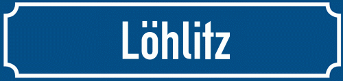 Straßenschild Löhlitz
