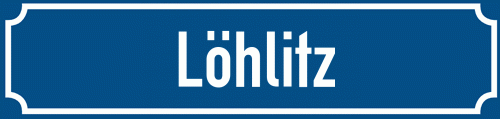 Straßenschild Löhlitz zum kostenlosen Download
