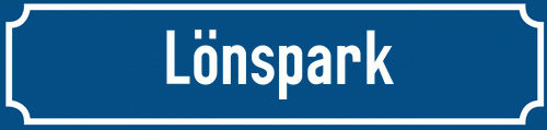 Straßenschild Lönspark zum kostenlosen Download
