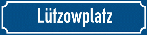 Straßenschild Lützowplatz
