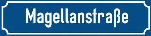 Straßenschild Magellanstraße zum kostenlosen Download