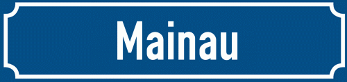 Straßenschild Mainau