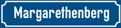 Straßenschild Margarethenberg