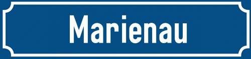 Straßenschild Marienau