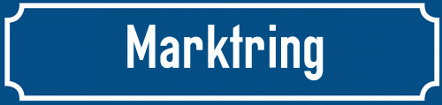 Straßenschild Marktring
