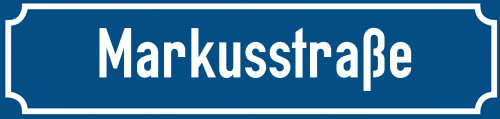 Straßenschild Markusstraße zum kostenlosen Download