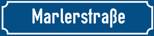 Straßenschild Marlerstraße