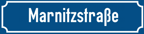 Straßenschild Marnitzstraße