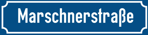 Straßenschild Marschnerstraße zum kostenlosen Download