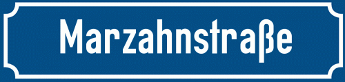 Straßenschild Marzahnstraße