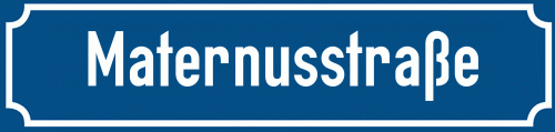 Straßenschild Maternusstraße