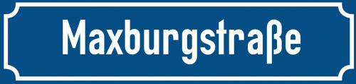 Straßenschild Maxburgstraße