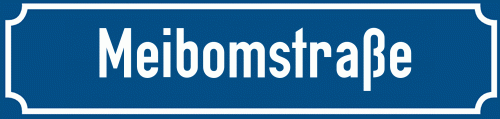Straßenschild Meibomstraße