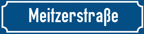 Straßenschild Meitzerstraße