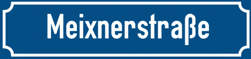 Straßenschild Meixnerstraße