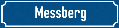 Straßenschild Messberg