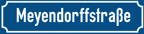 Straßenschild Meyendorffstraße