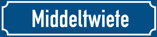 Straßenschild Middeltwiete