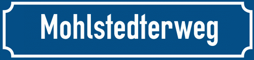 Straßenschild Mohlstedterweg