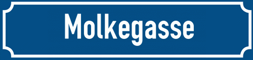 Straßenschild Molkegasse