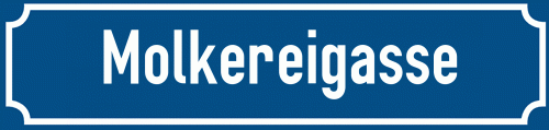 Straßenschild Molkereigasse