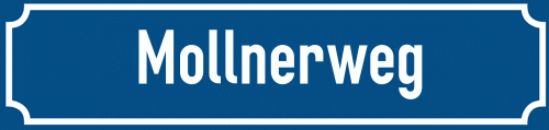 Straßenschild Mollnerweg