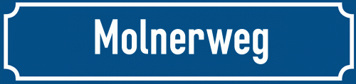 Straßenschild Molnerweg