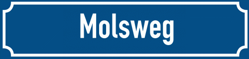 Straßenschild Molsweg