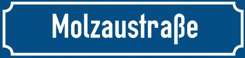 Straßenschild Molzaustraße