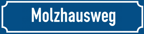 Straßenschild Molzhausweg