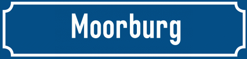 Straßenschild Moorburg zum kostenlosen Download