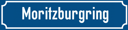 Straßenschild Moritzburgring