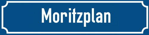 Straßenschild Moritzplan