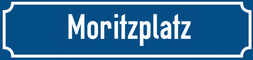 Straßenschild Moritzplatz