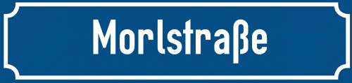 Straßenschild Morlstraße