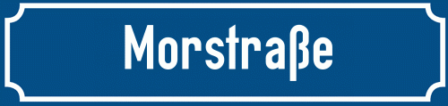 Straßenschild Morstraße