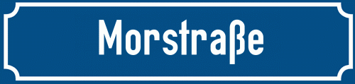 Straßenschild Morstraße zum kostenlosen Download
