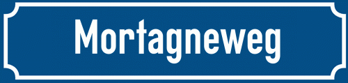 Straßenschild Mortagneweg