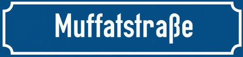 Straßenschild Muffatstraße